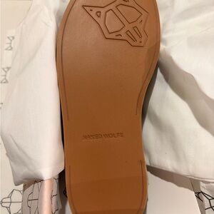 Naked Wolfe Orange Box with Taupe Suede Shoes